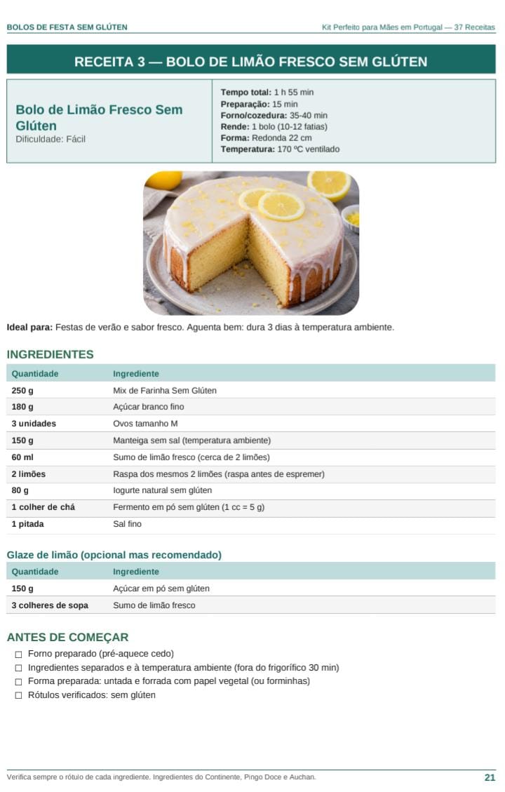 Página 21 do livro do Kit — receita de limão
